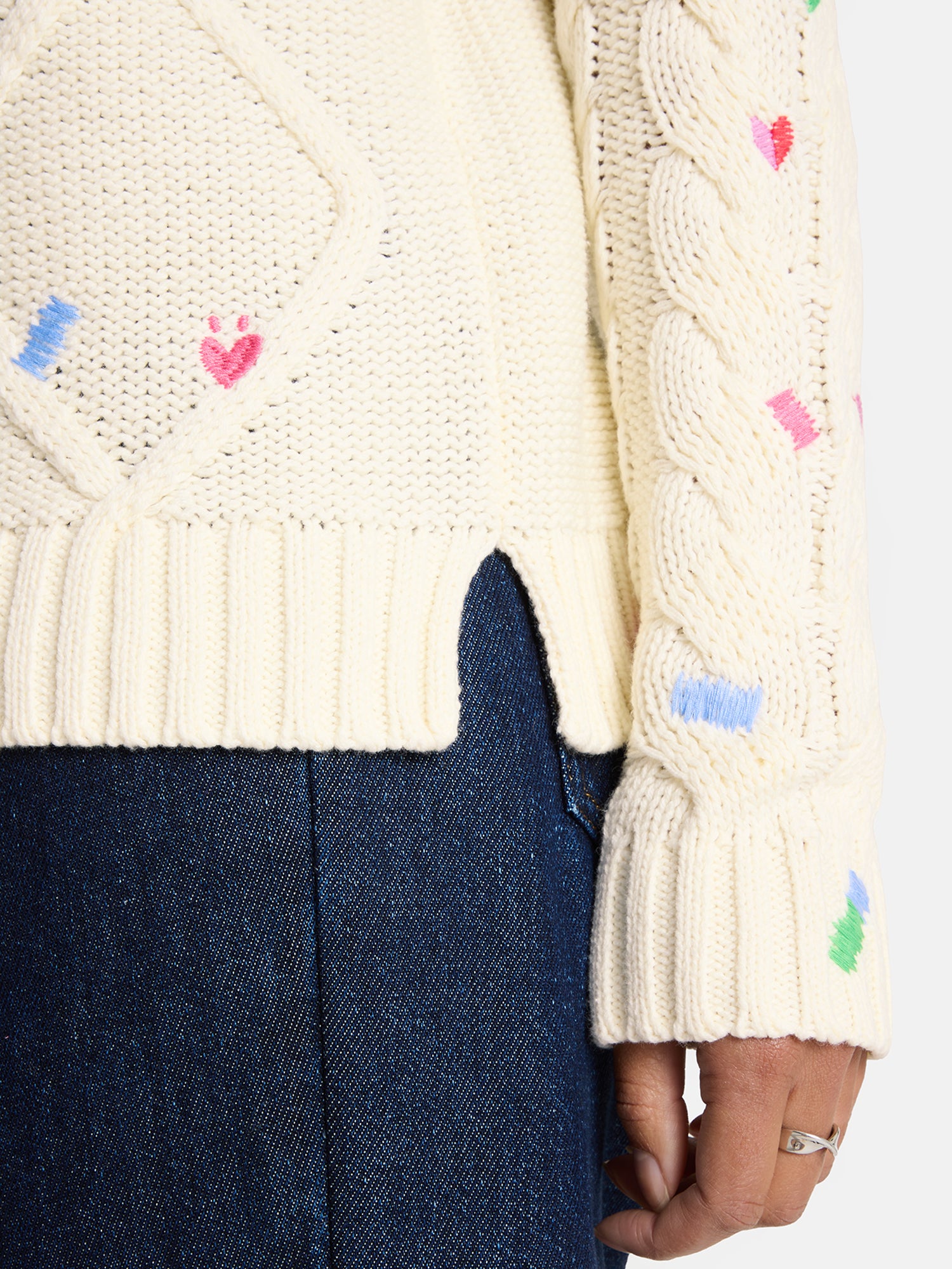 Lieblingsstück DinziL Pullover offwhite mit Zopfmuster