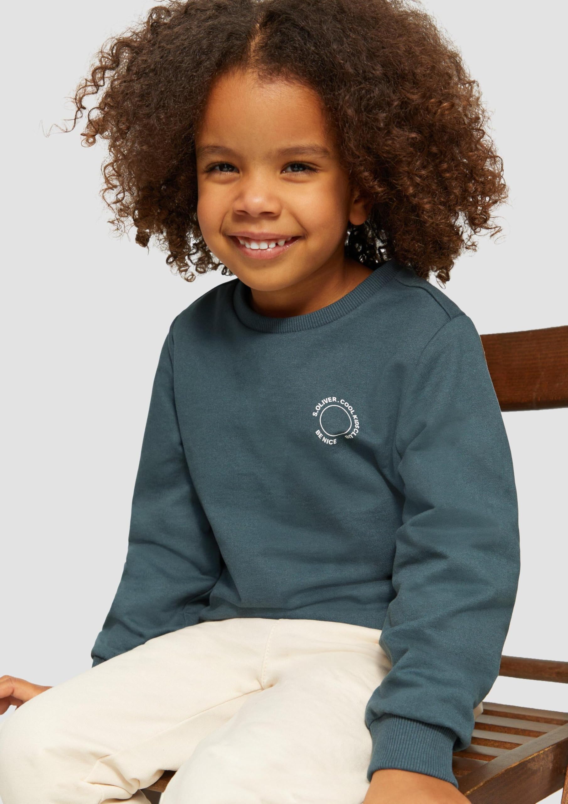 s.Oliver Junior NASA Sweatshirt Rückenprint blau 128