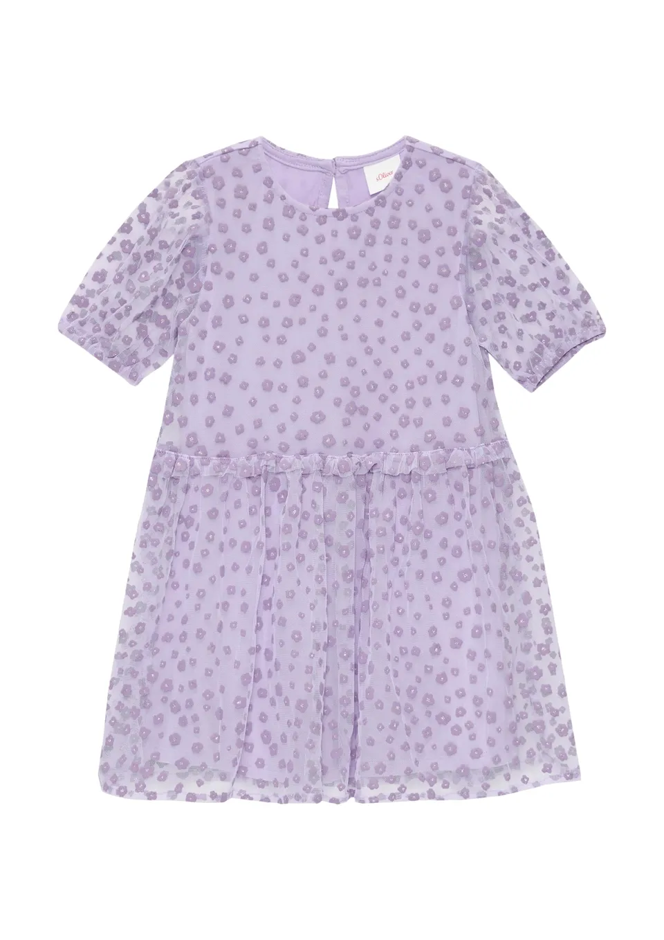s.Oliver Junior Tüllkleid Glitzer lavendel Gr. 140