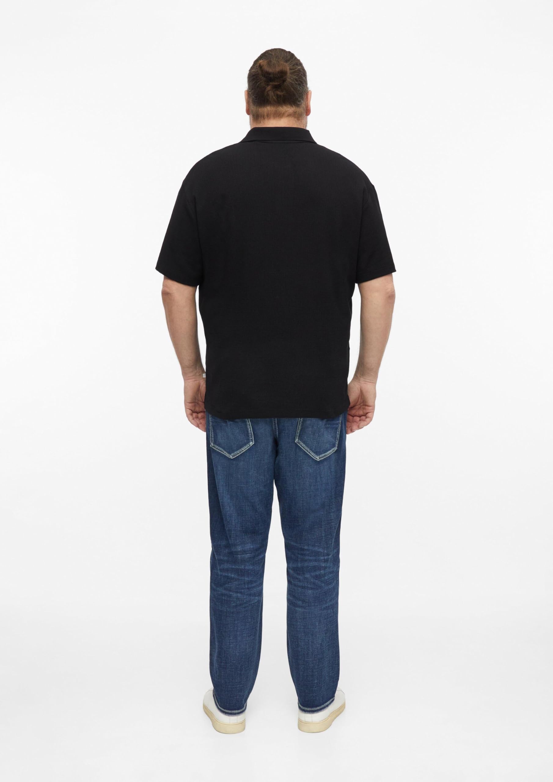 s.Oliver Junior Poloshirt Waffelpiqué schwarz 5XL