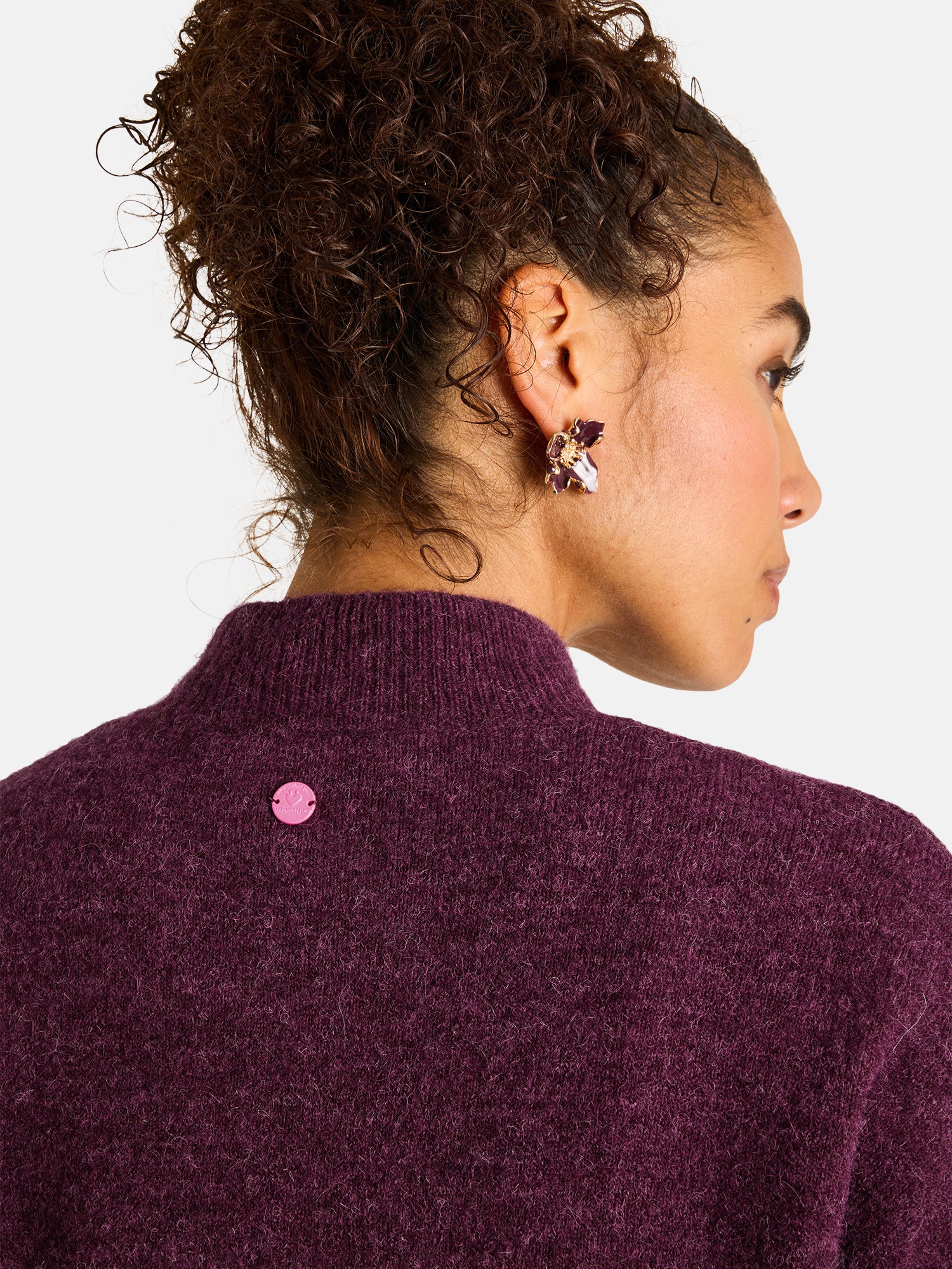 Lieblingsstück BangaL Kurzarm-Pullover Alpakamix fig