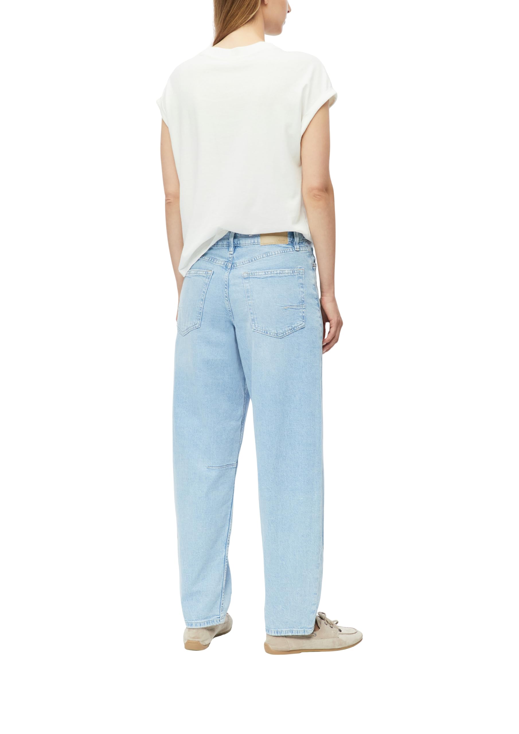 s.Oliver Red Label Ankle-Jeans Barrel 38W/28L blau