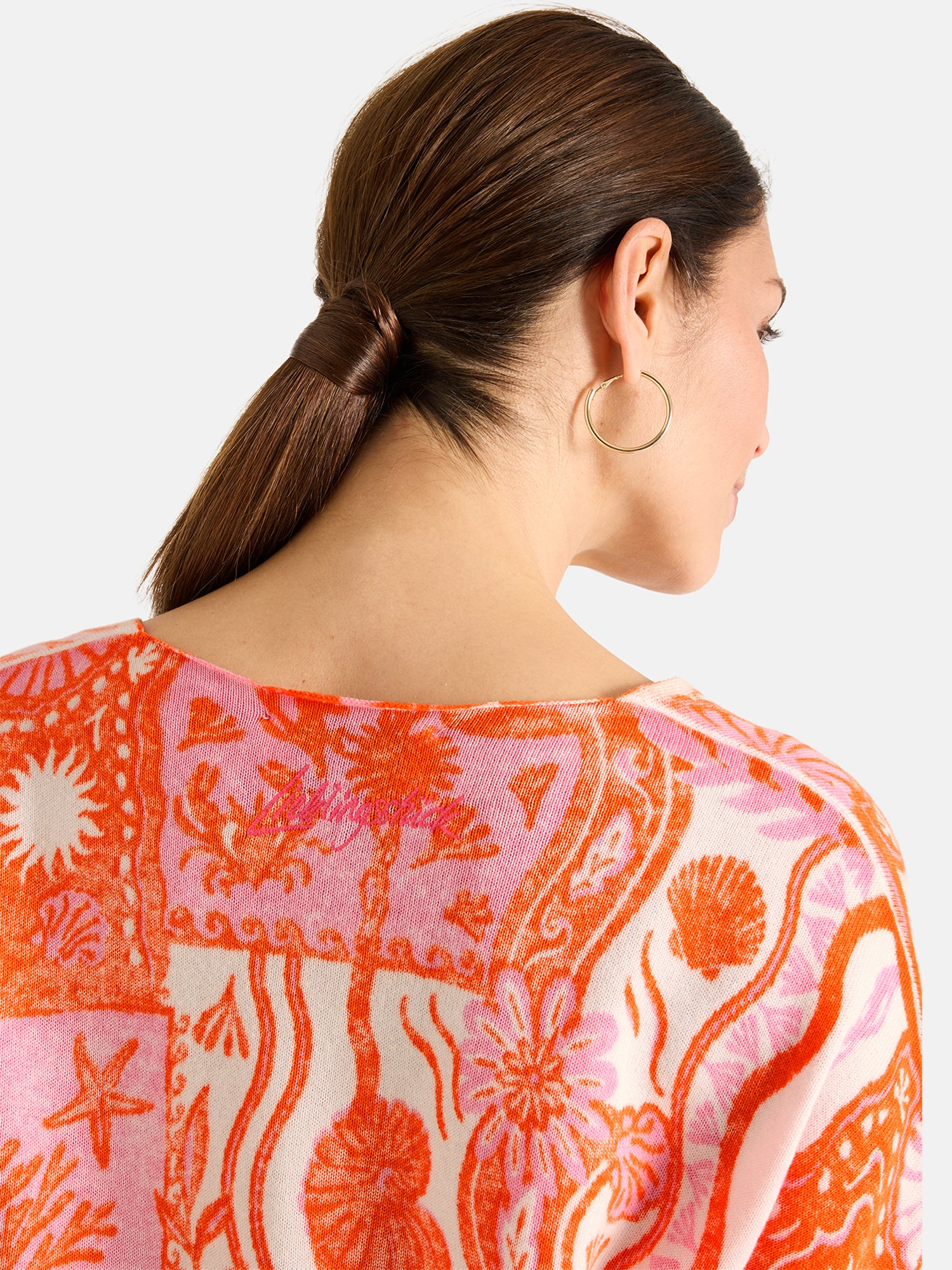 Lieblingsstück BlancheL Kurzarm Pullover orange Baumwolle