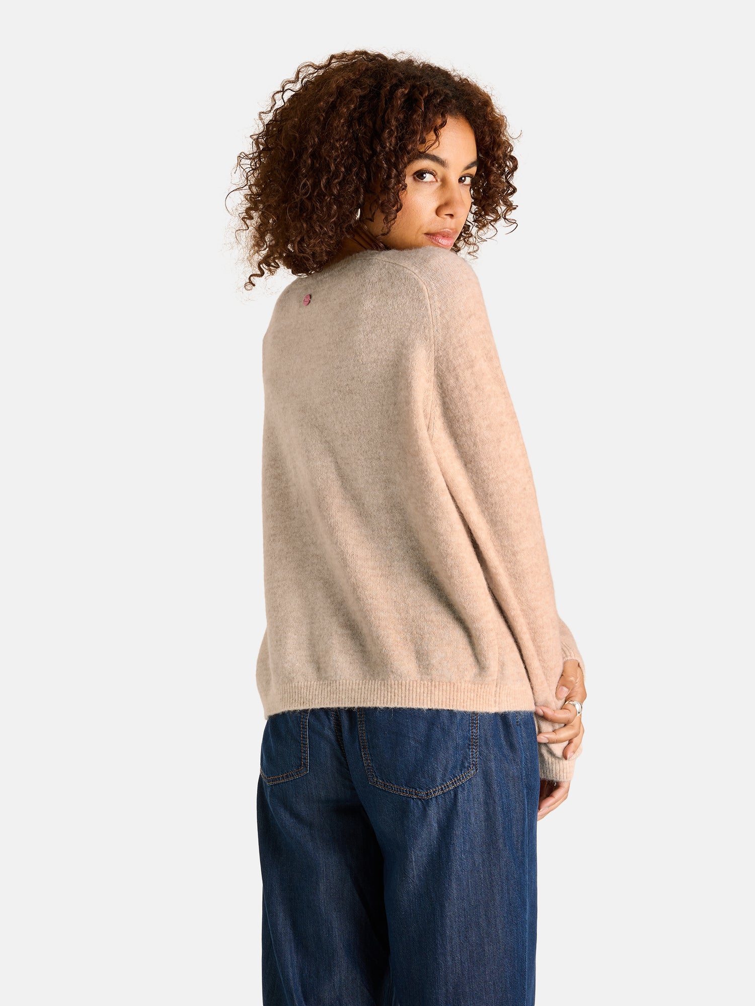 Lieblingsstück SamsaraEP Pullover Alpakamix beige Rundhals