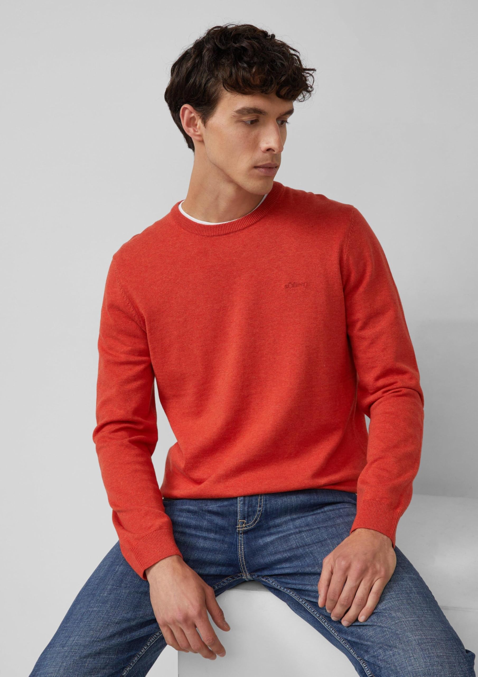 s.Oliver RED LABEL Baumwollpullover Logo-Stickerei Damen