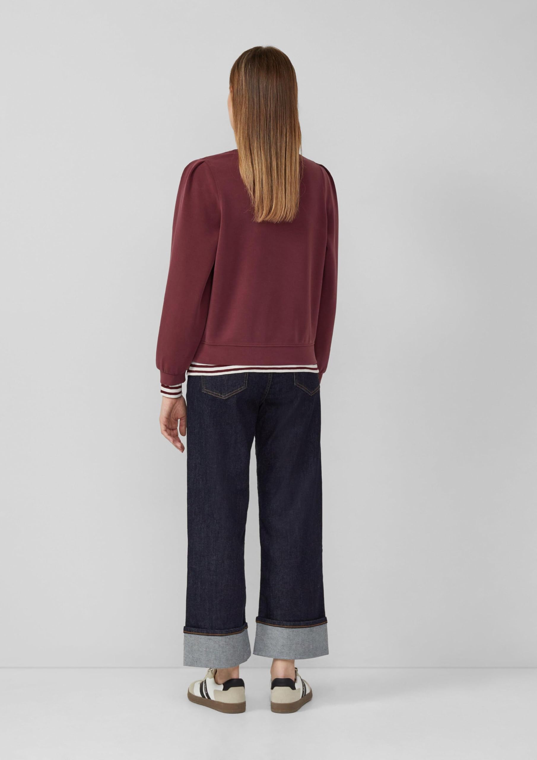 s.Oliver Scuba-Sweatshirt Puffärmel 40 Modal Grau
