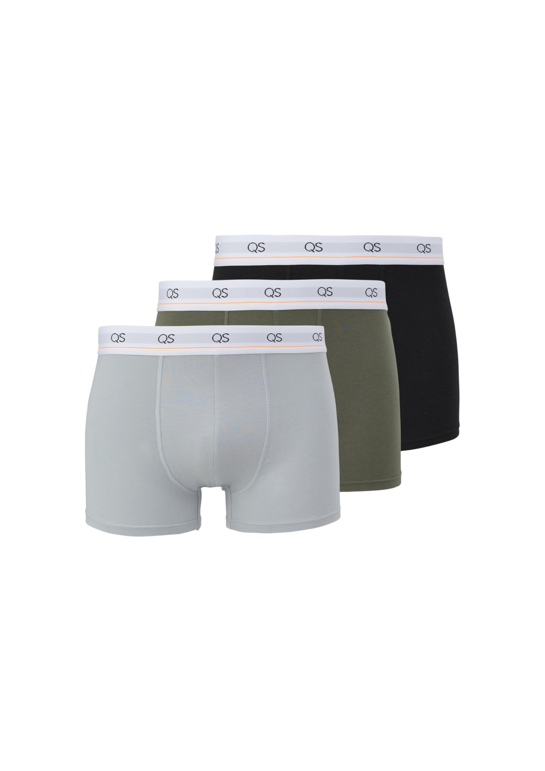 QS by s.Oliver Boxershorts 3er-Pack Baumwollmix grau