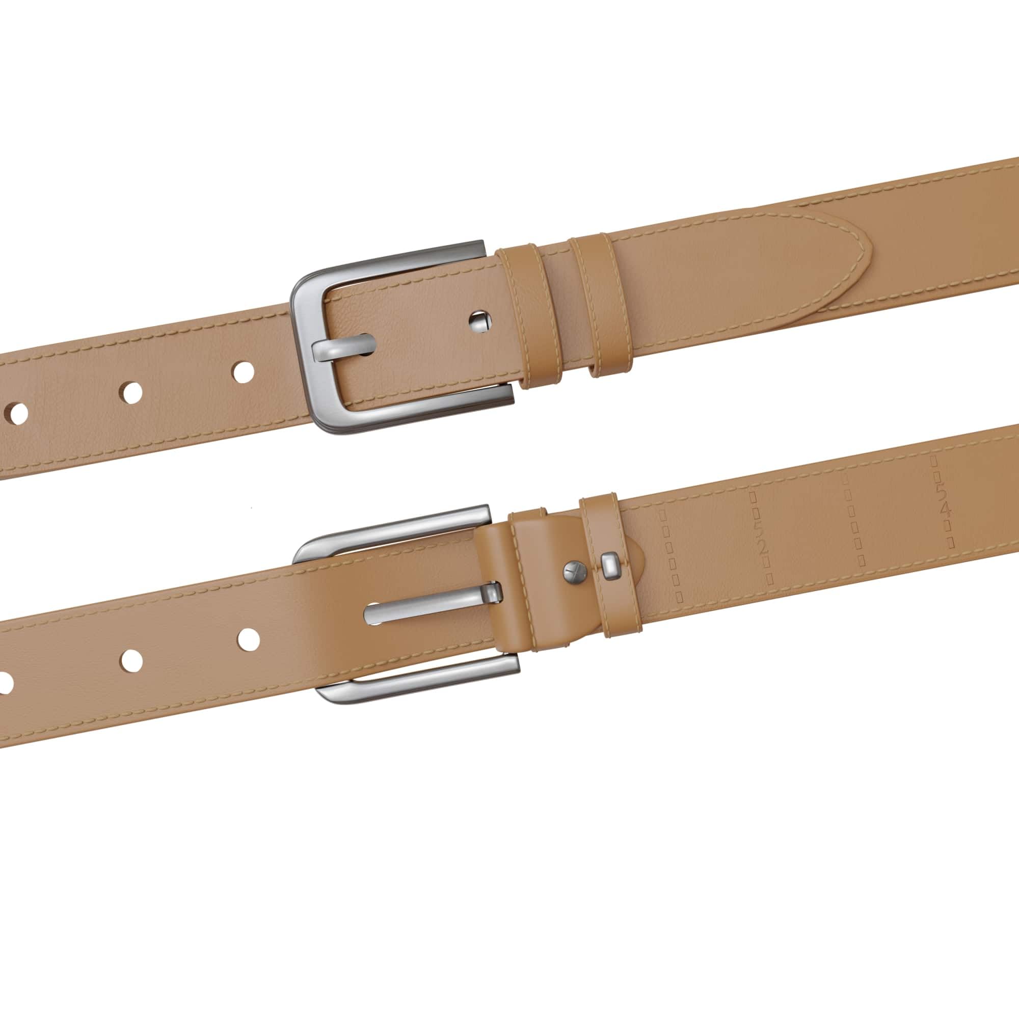 BEZLIT Herren Ledergürtel Echtleder 4 cm Cognac kürzbar