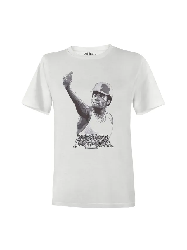 dna merch No Bosses Just Music T-Shirt weiß Biobaumwolle