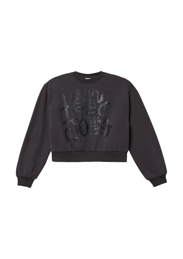 s.Oliver Junior Crop Sweatshirt Mädchen schimmernd