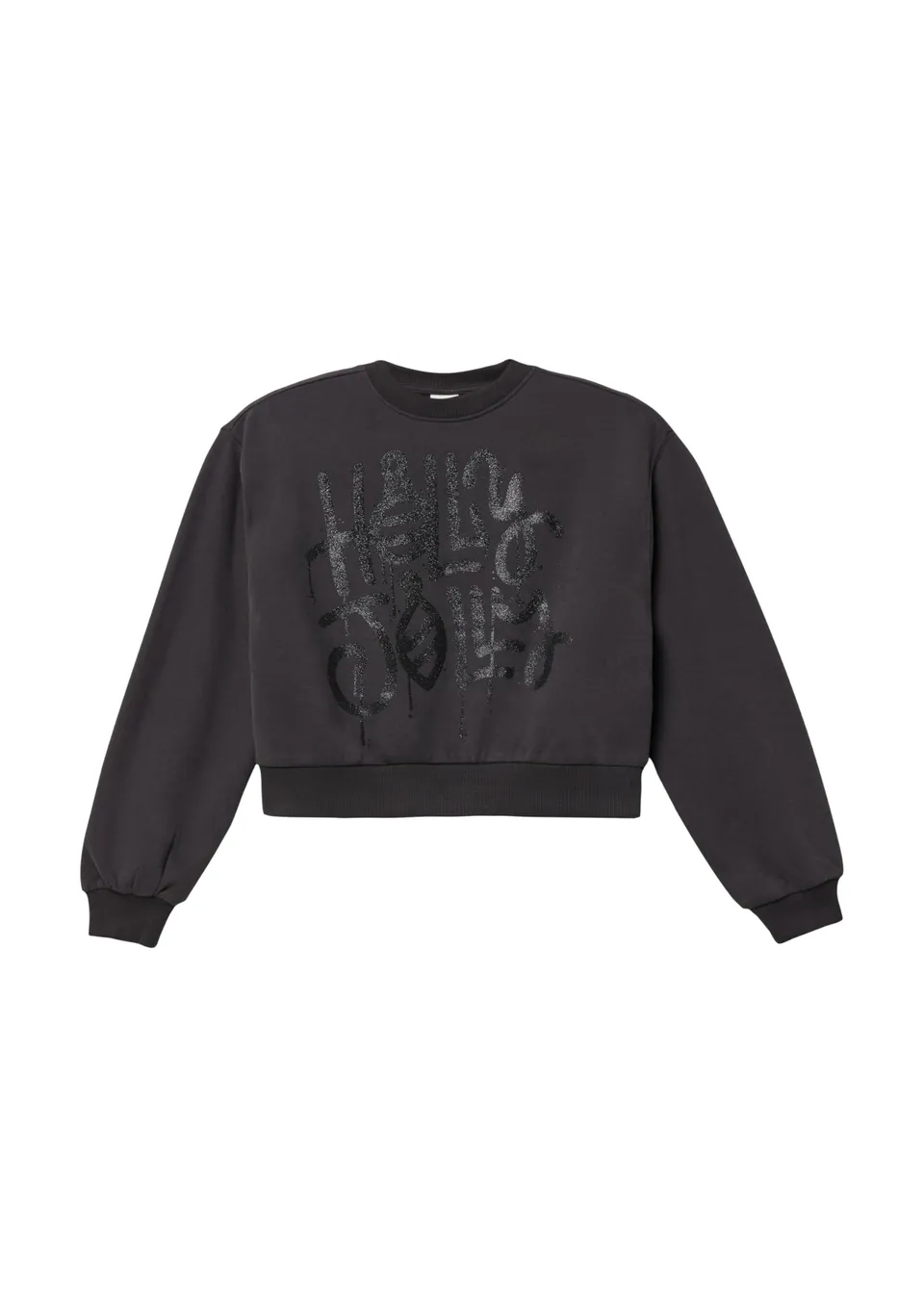 s.Oliver Junior Crop Sweatshirt Mädchen schimmernd