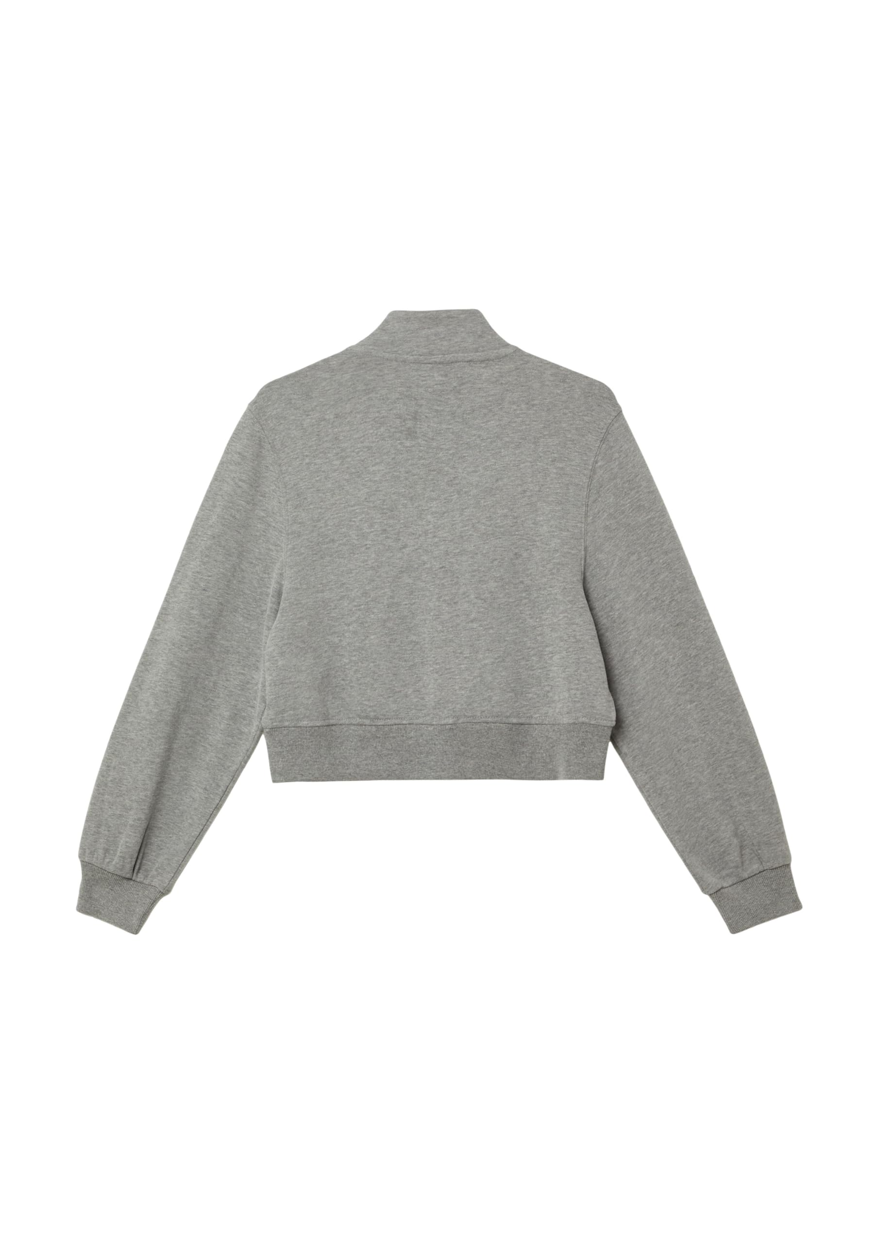 s.Oliver RED LABEL Cropped-Sweatshirt creme Stehkragen