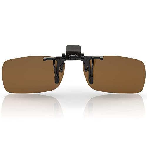 BEZLIT 30447 Sonnenbrillenaufsatz Clip-On Braun polarisiert