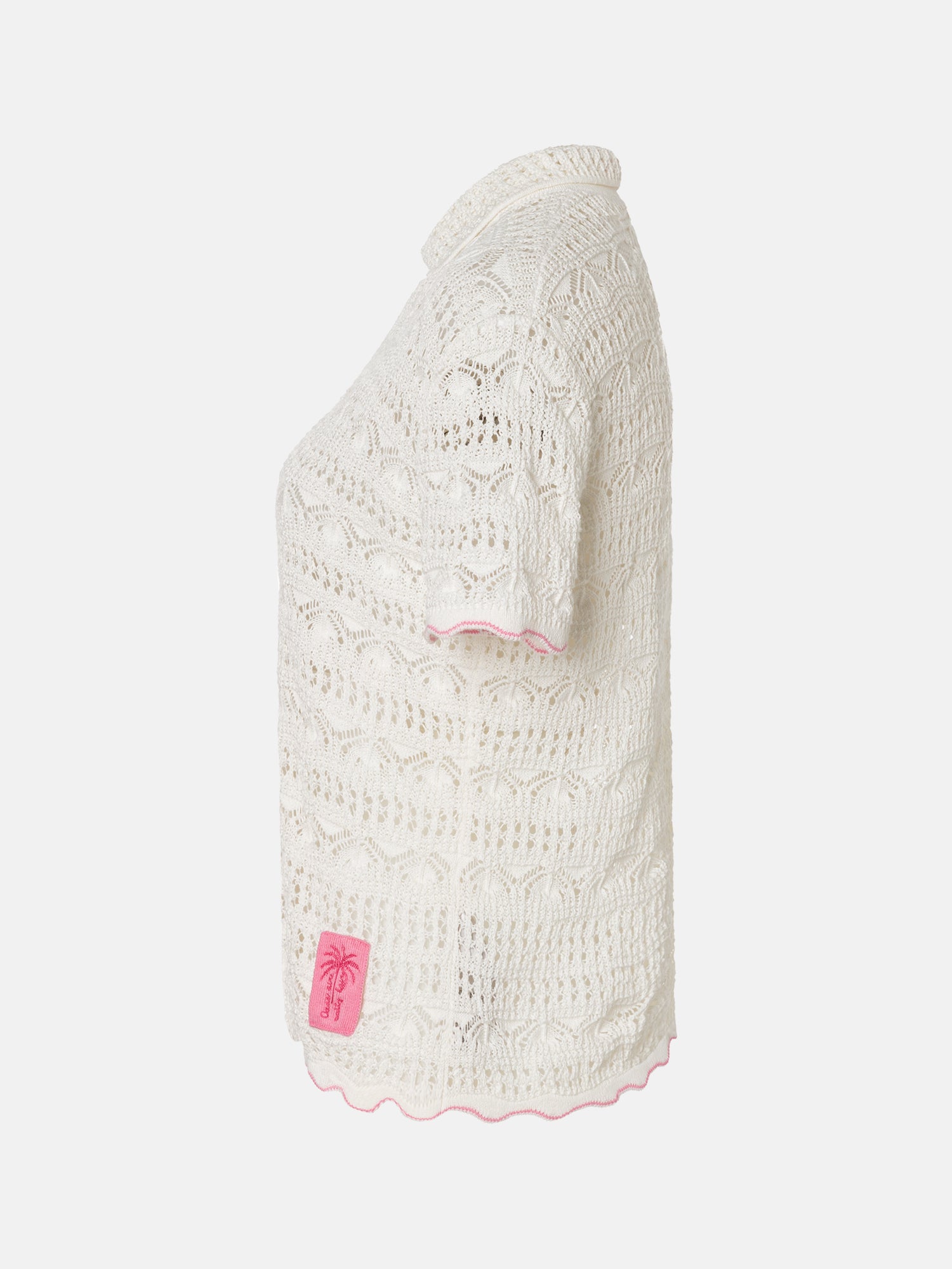 Lieblingsstück AsifaL Kurzarm Pullover offwhite Baumwollmix