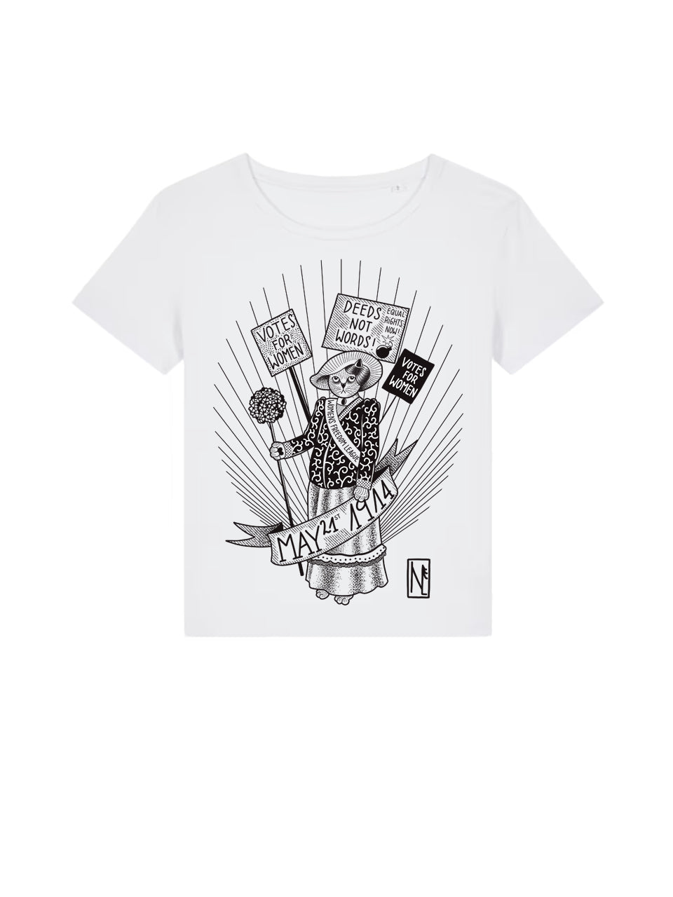 dna merch Suffragetten Kampf für Frauenwahlrecht 1914 T-Shirt Weiß