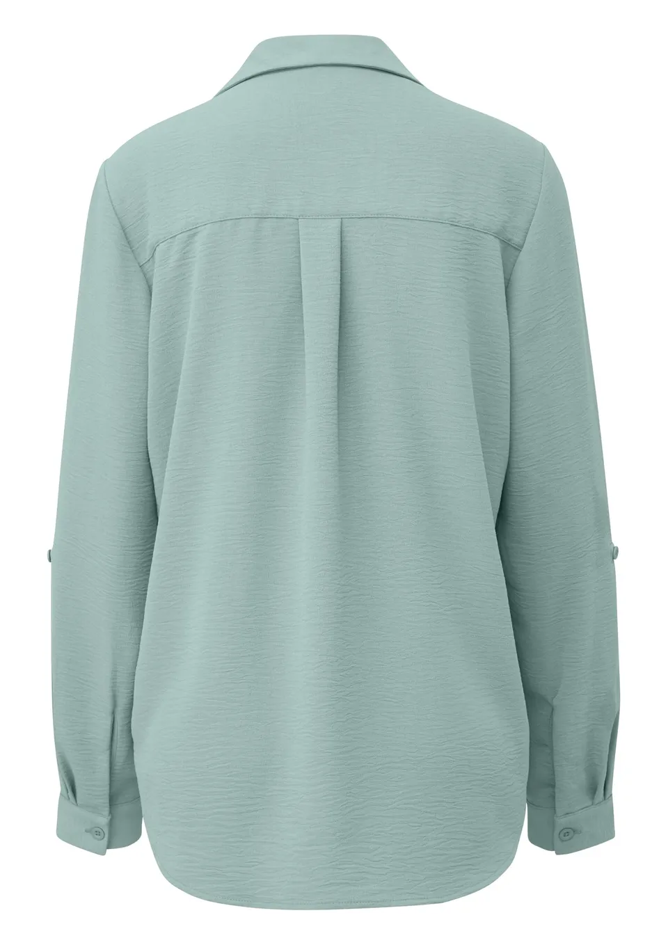 s.Oliver QS Crêpebluse mit Turn-up-Ärmel Bluse Gr. 40 leicht