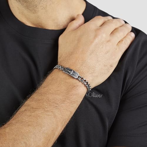 s.Oliver RED LABEL Kompass Schmuckset Kette Armband Ring