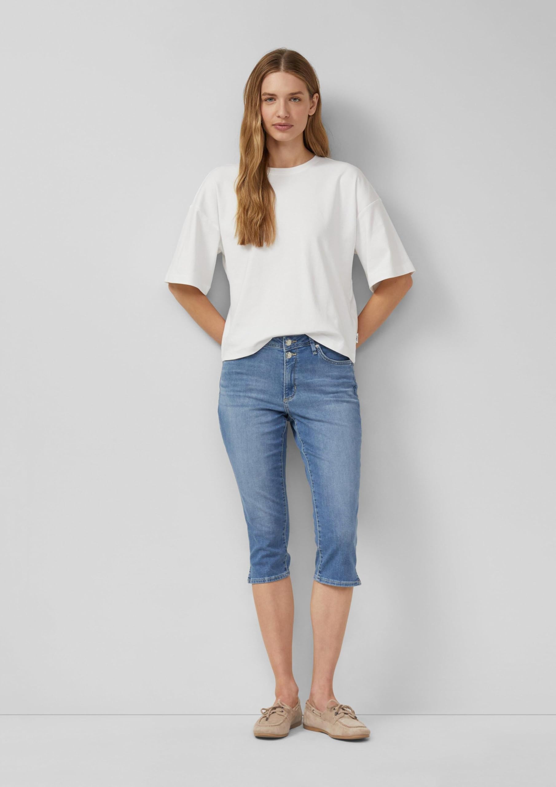 s.Oliver Betsy Mid Rise Slim Fit Capri Jeans Blau 32