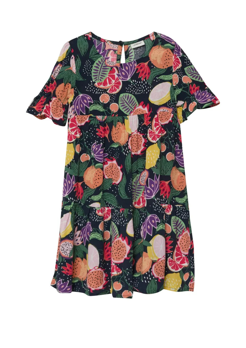 s.Oliver 2178275 Kleid Kurzarm Gr. 104 Baumwolle