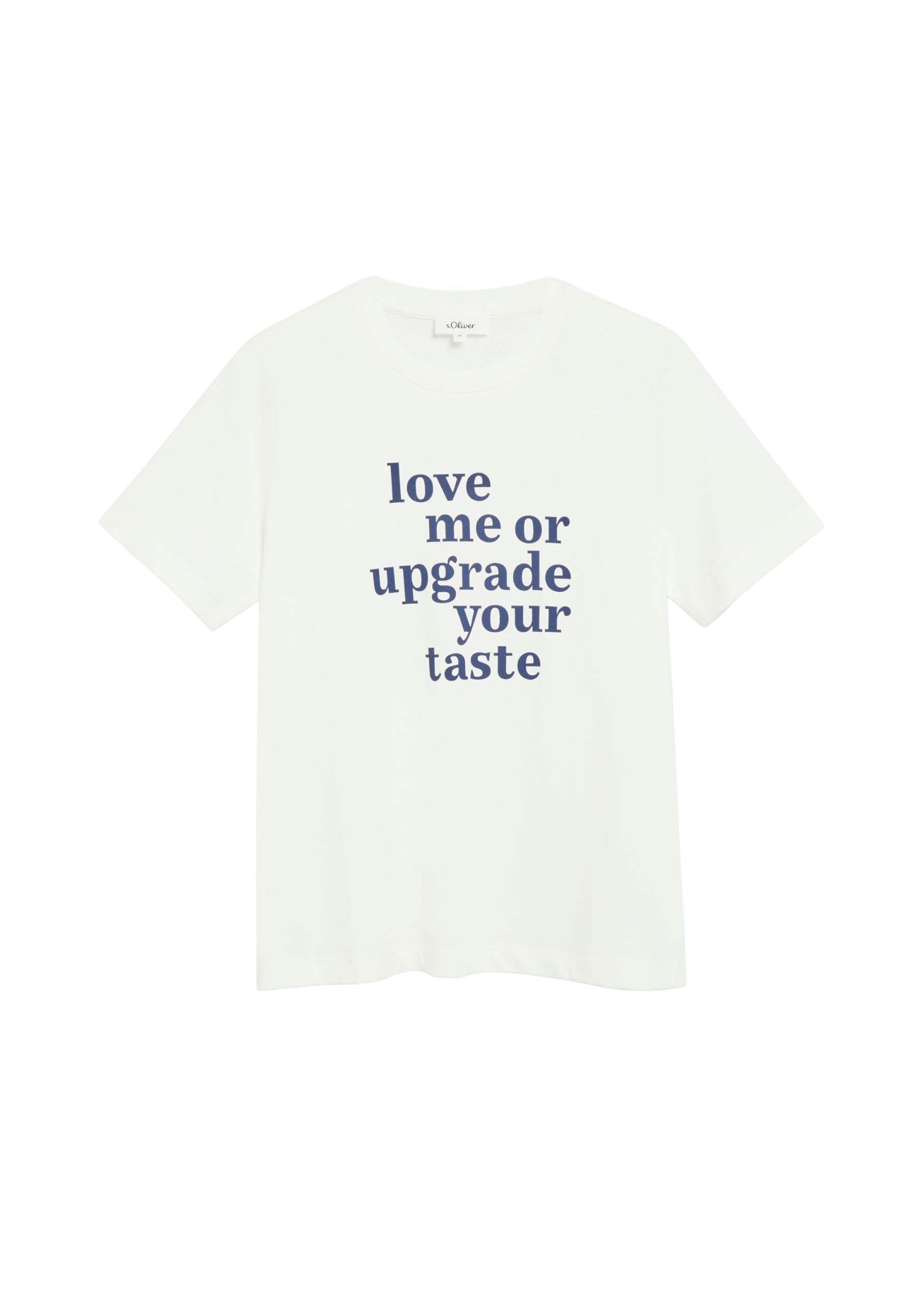 s.Oliver RED LABEL Relaxed T-Shirt Creme Frontprint
