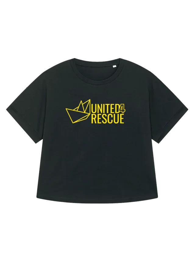 United4Rescue UNITED4RESCUE T-Shirt Damen Oversize Logo