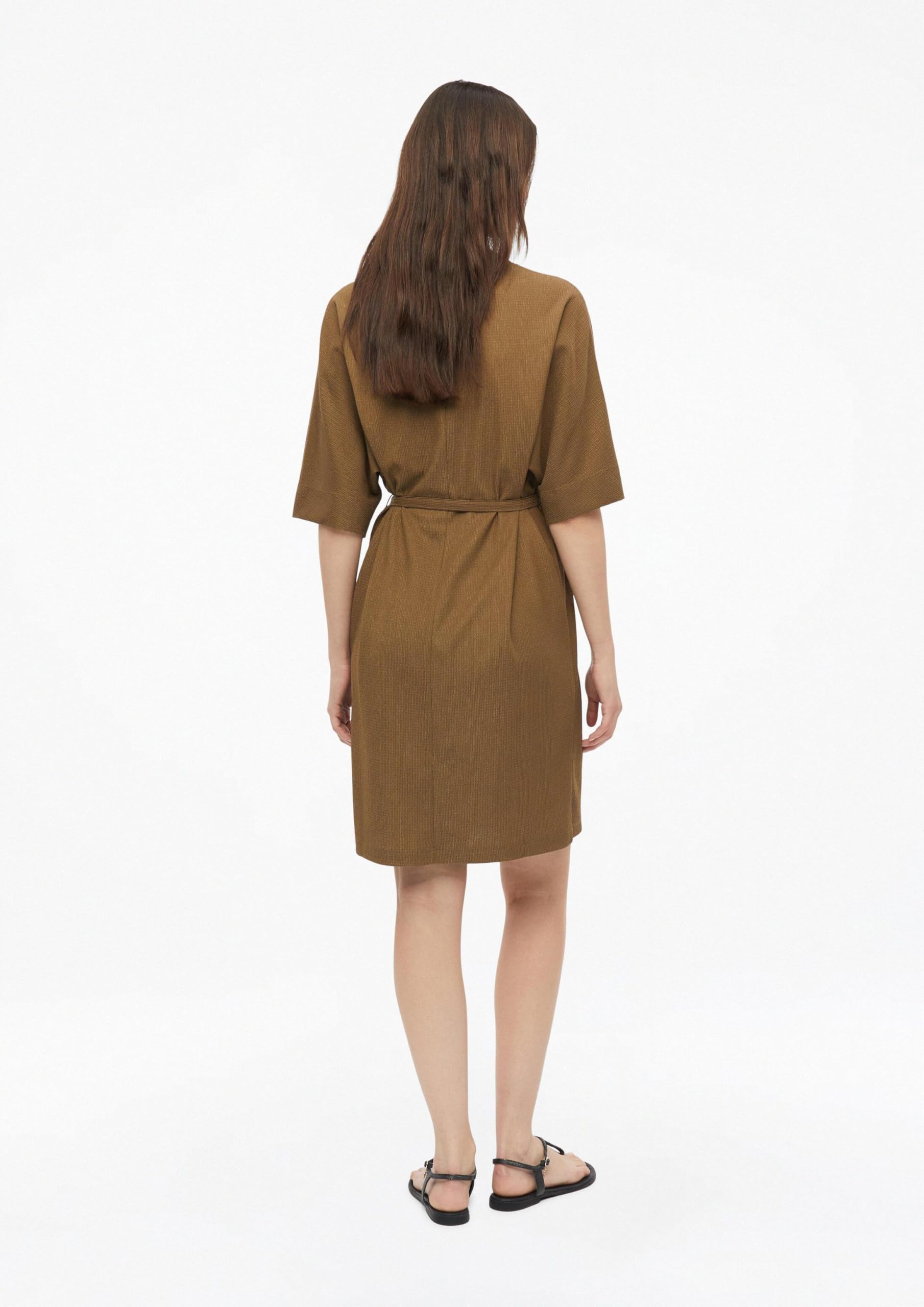 s.Oliver Red Label Jersey-Kleid Gürtel Knopfleiste
