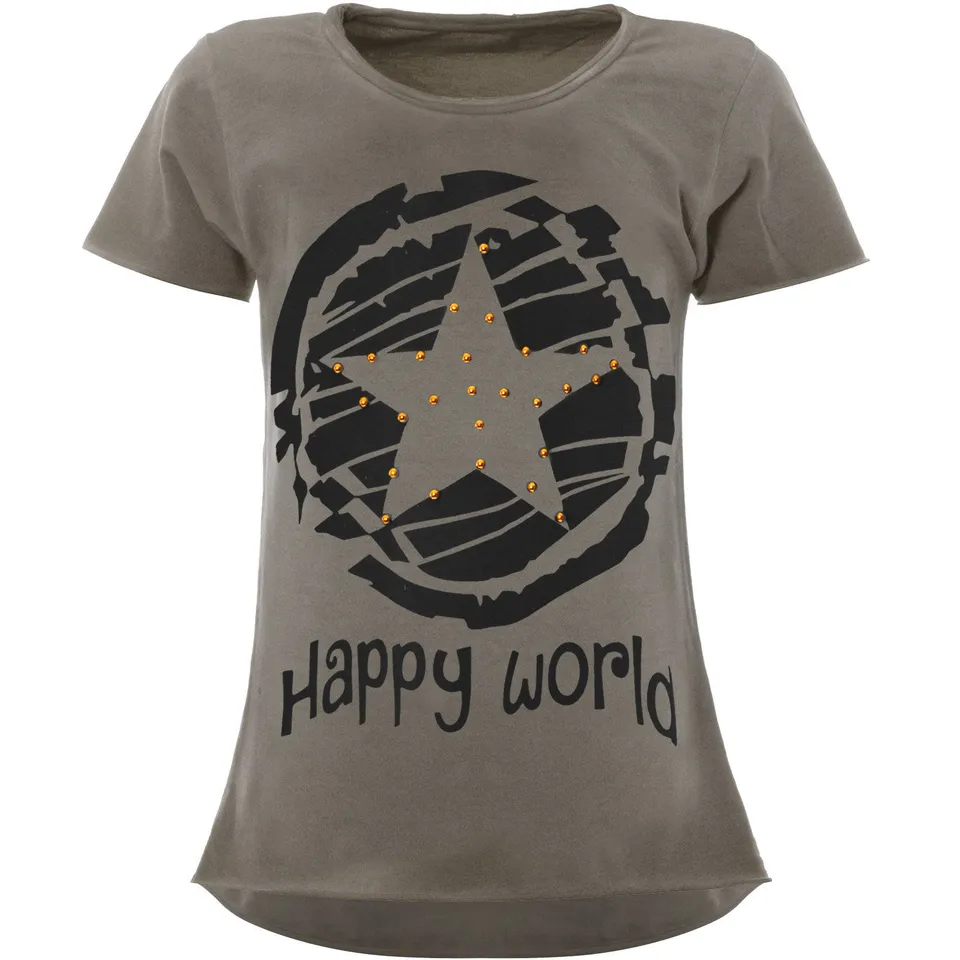 BEZLIT Stern Mädchen T-Shirt grau Gr.128 Baumwolle