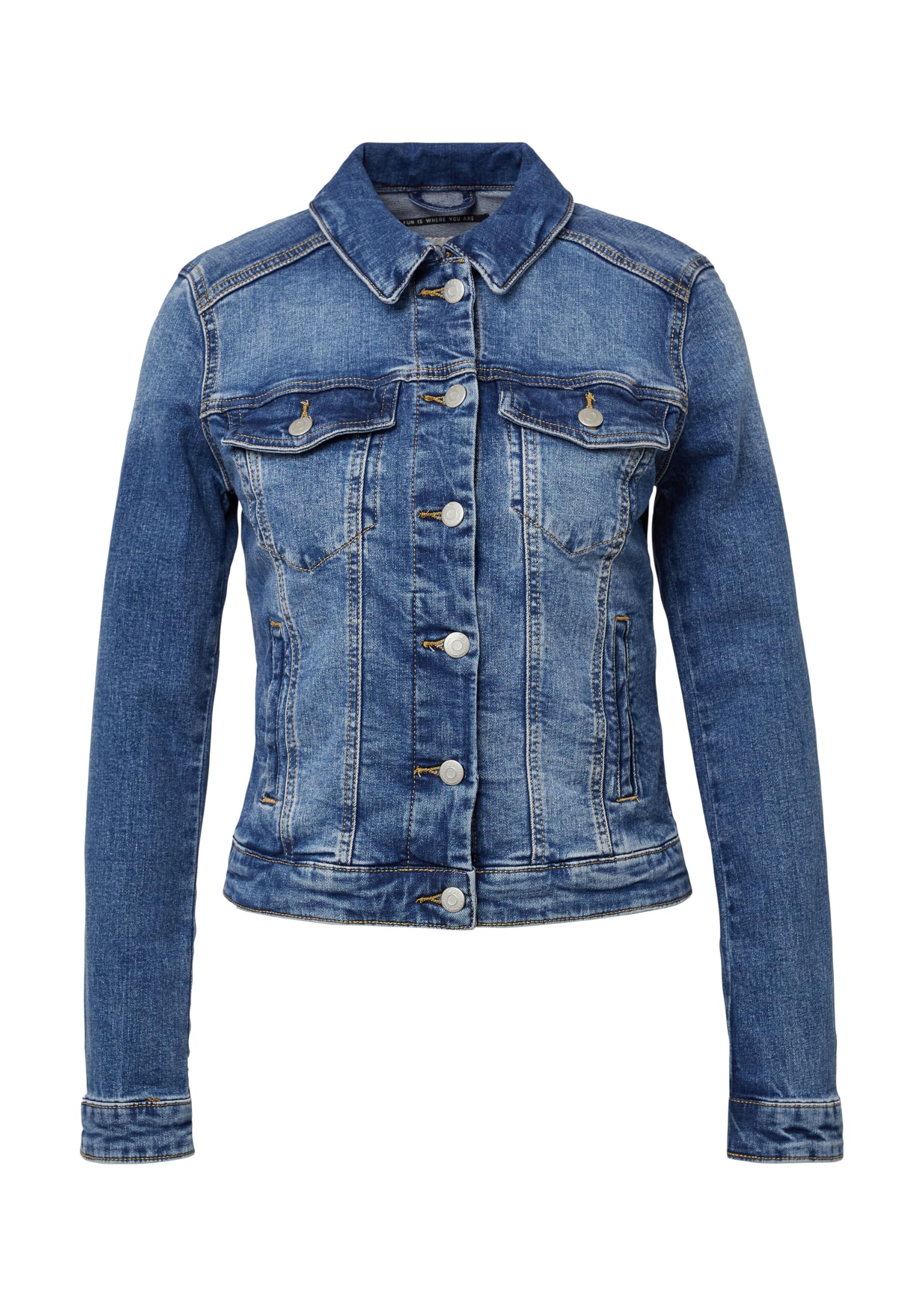 s.Oliver QS Denimjacke Jeansjacke Damen Waschung
