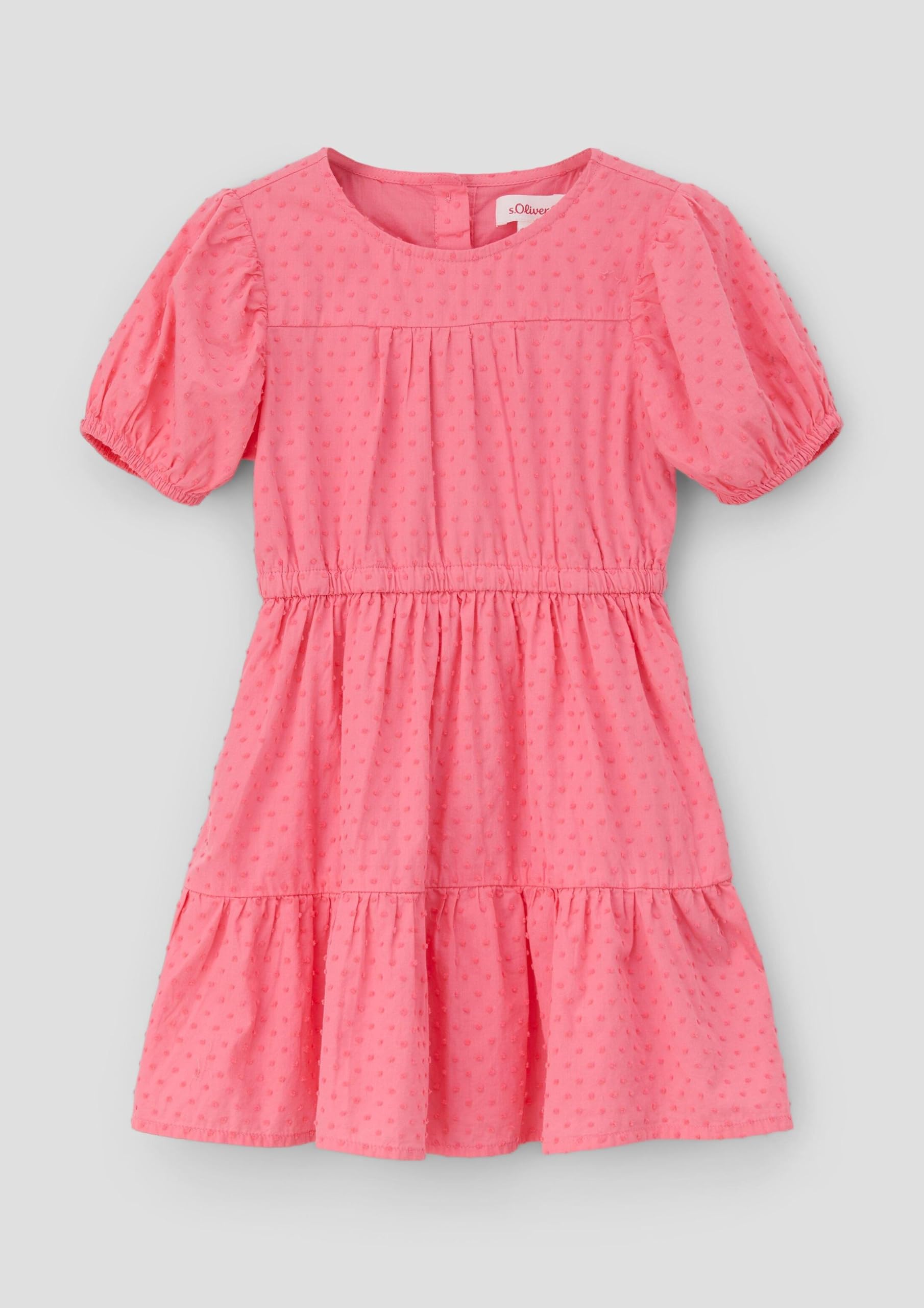 s.Oliver Junior Kleid Raffung Cut-Out rosa Gr.110