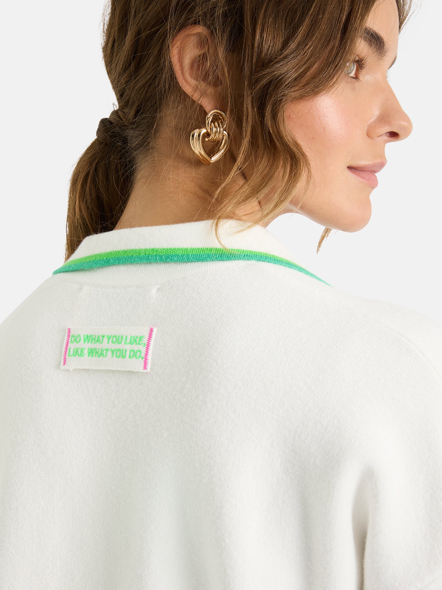 Lieblingsstück TainaL Kurzarm-Pullover offwhite Viskose