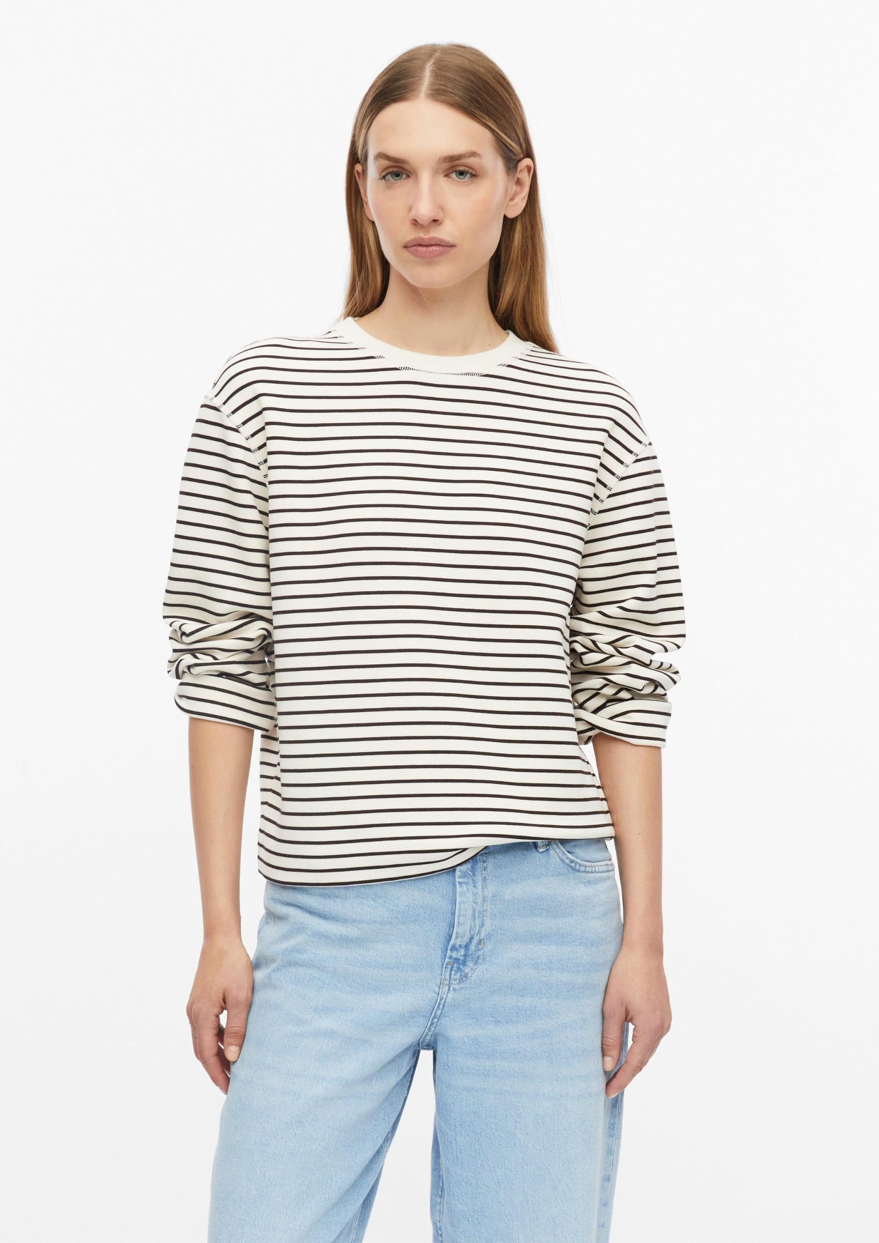 s.Oliver RED LABEL Scuba-Sweatshirt Ringel Relaxed Fit