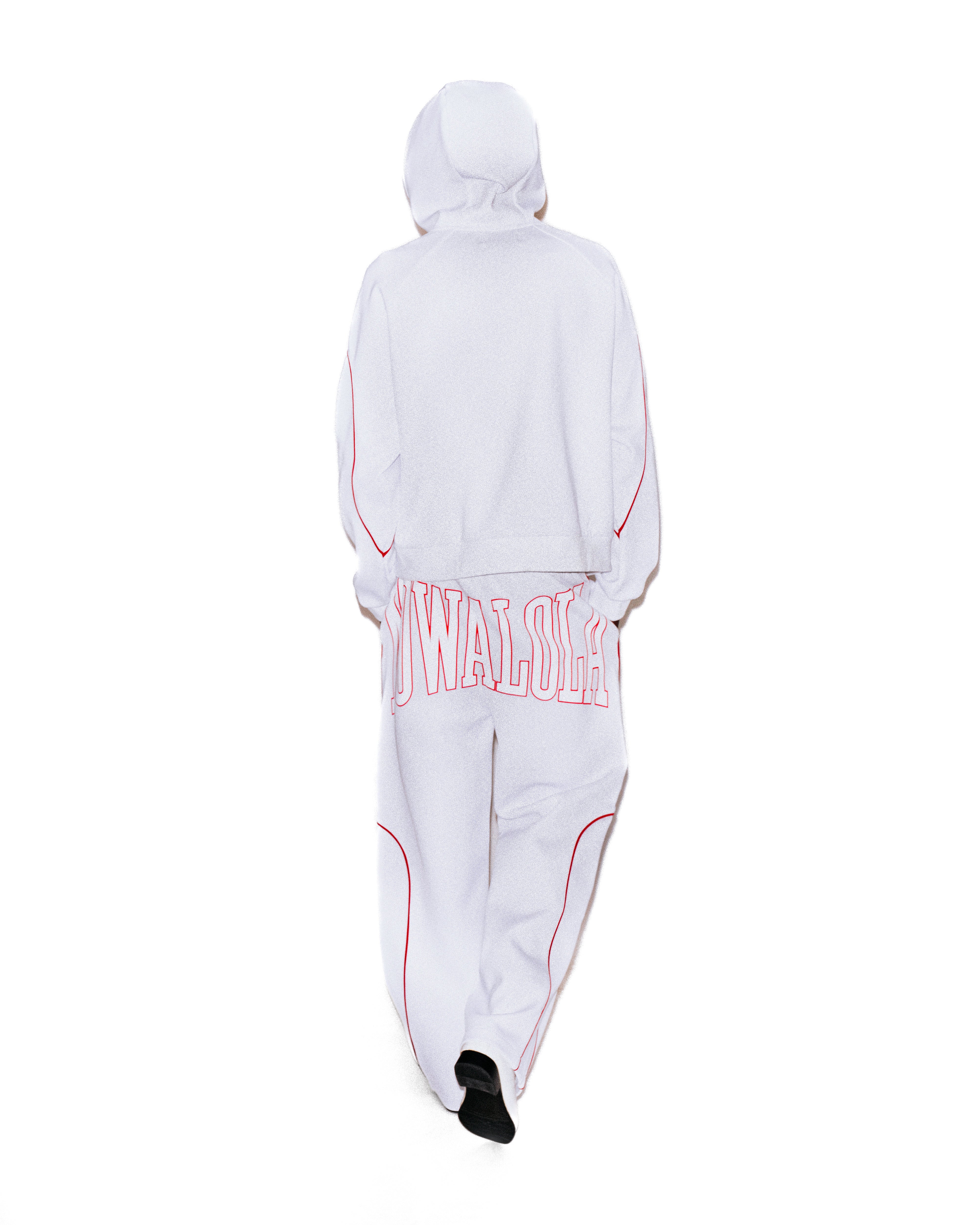 Mowalola Zushi Trackpants Jogginghose weiß Stretch