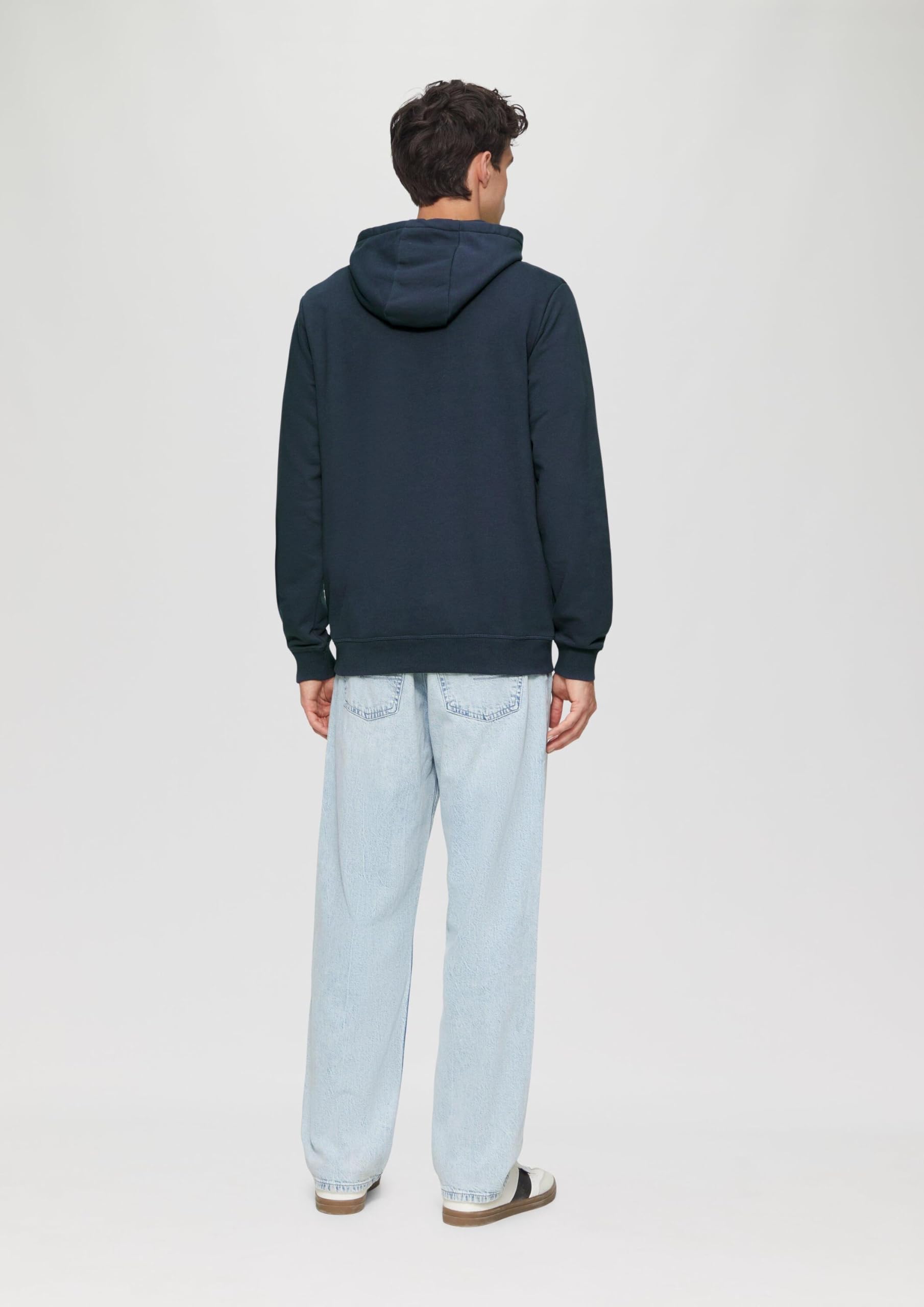s.Oliver RED LABEL Hoodie mit Stickerei tiefblau L