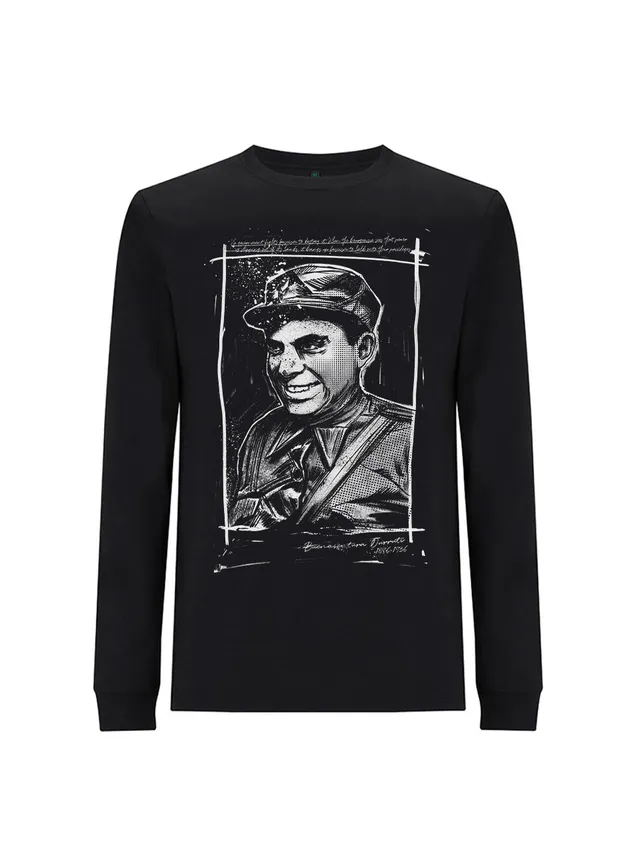 dna merch Durruti Keine Regierung Langarmshirt schwarz