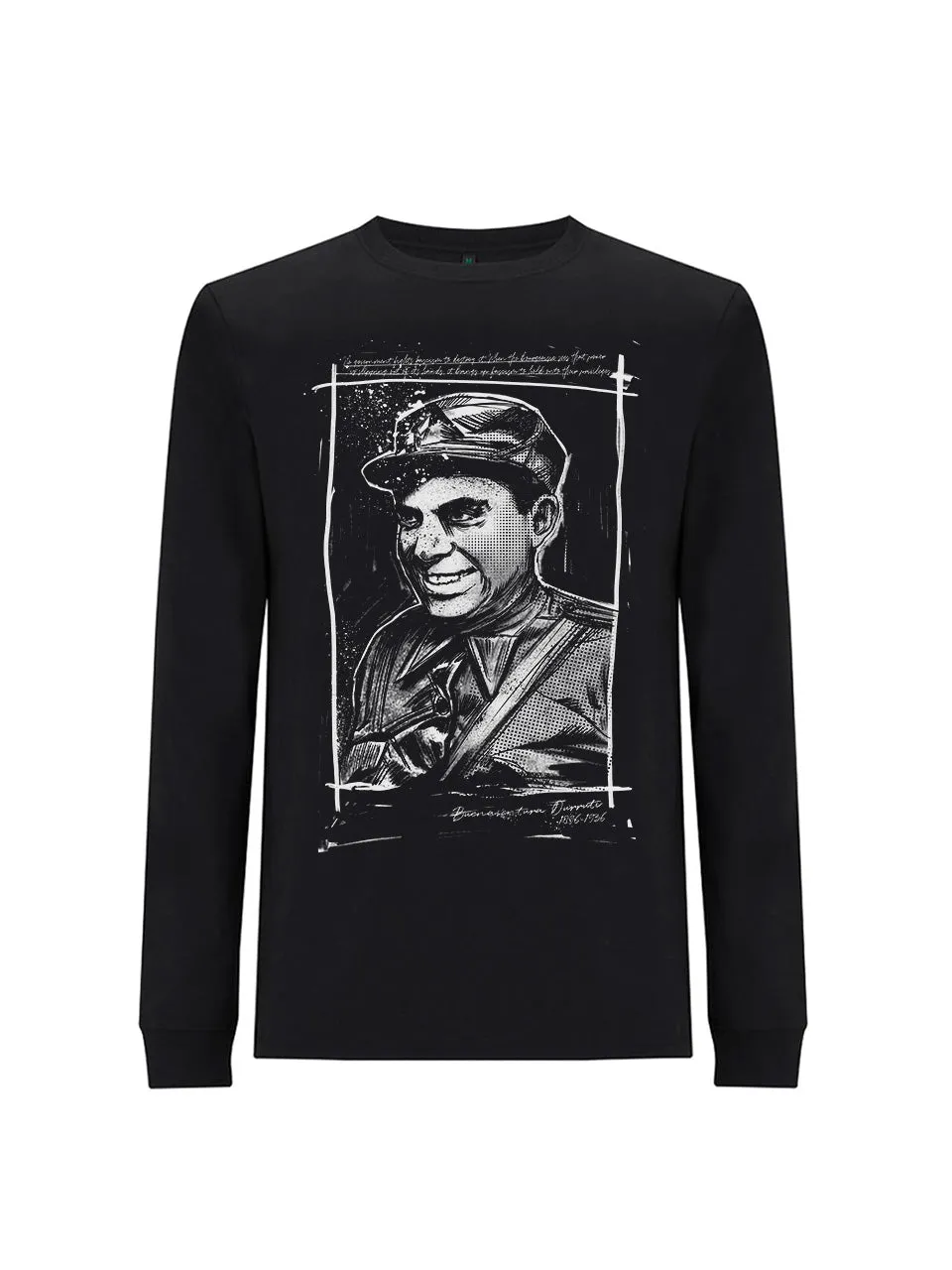 dna merch Durruti Keine Regierung Langarmshirt schwarz