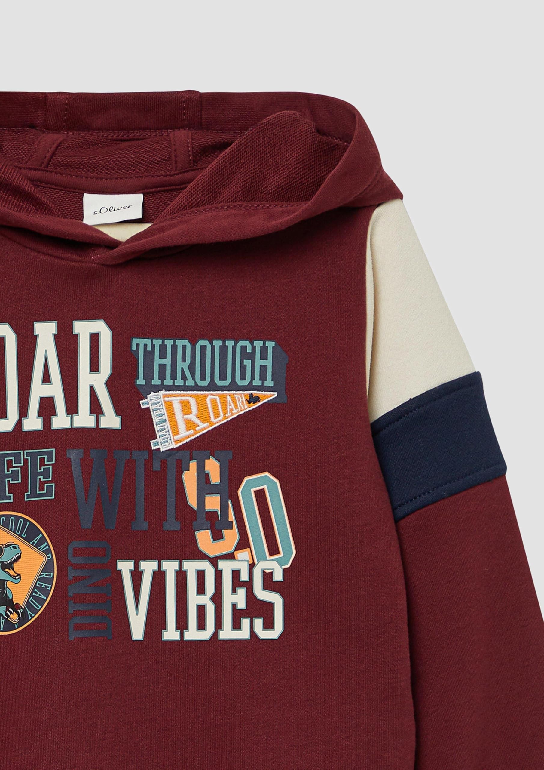 s.Oliver RED LABEL Hoodie Print Kontrast 104-110