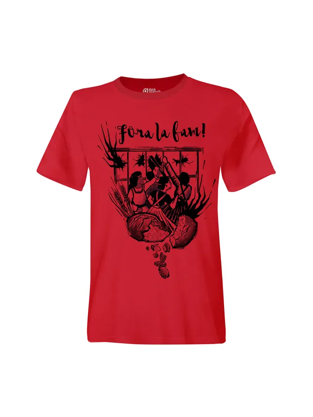 dna merch Fora La Fam Brotaufstände T-Shirt Unisex Rot Bio