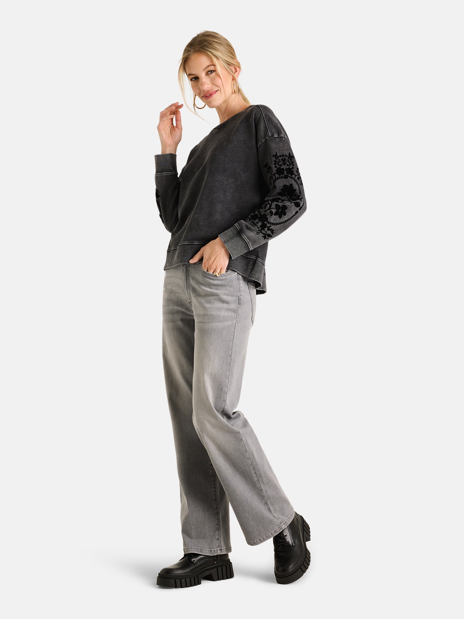 Lieblingsstück BettaL Sweatshirt anthra Baumwolle Used