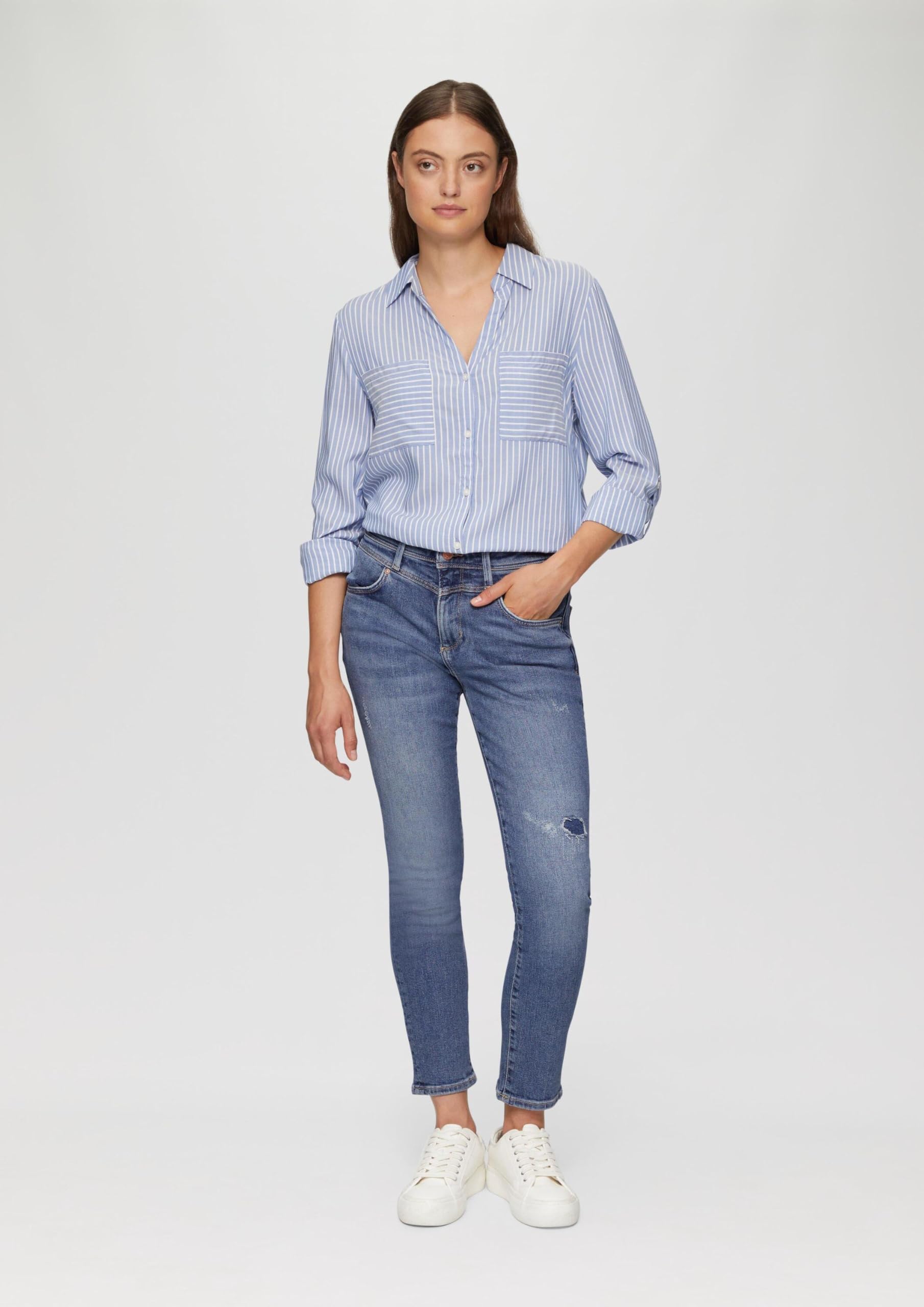 s.Oliver Betsy Ankle-Jeans Blau Slim Fit