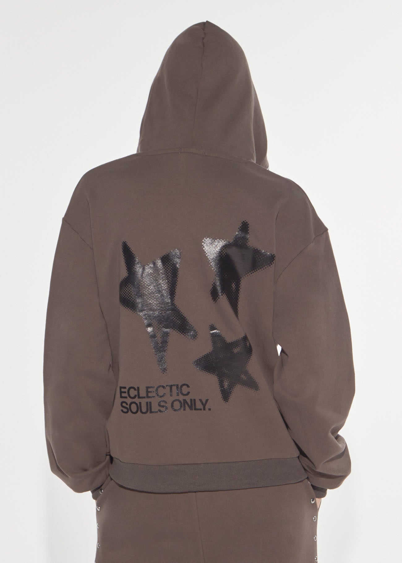 Denny Rose Eclectic Hoodie Army Grey Baumwolle