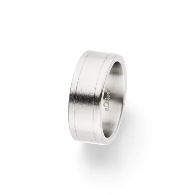 s.Oliver RED LABEL Basic Ring Silber Edelstahl