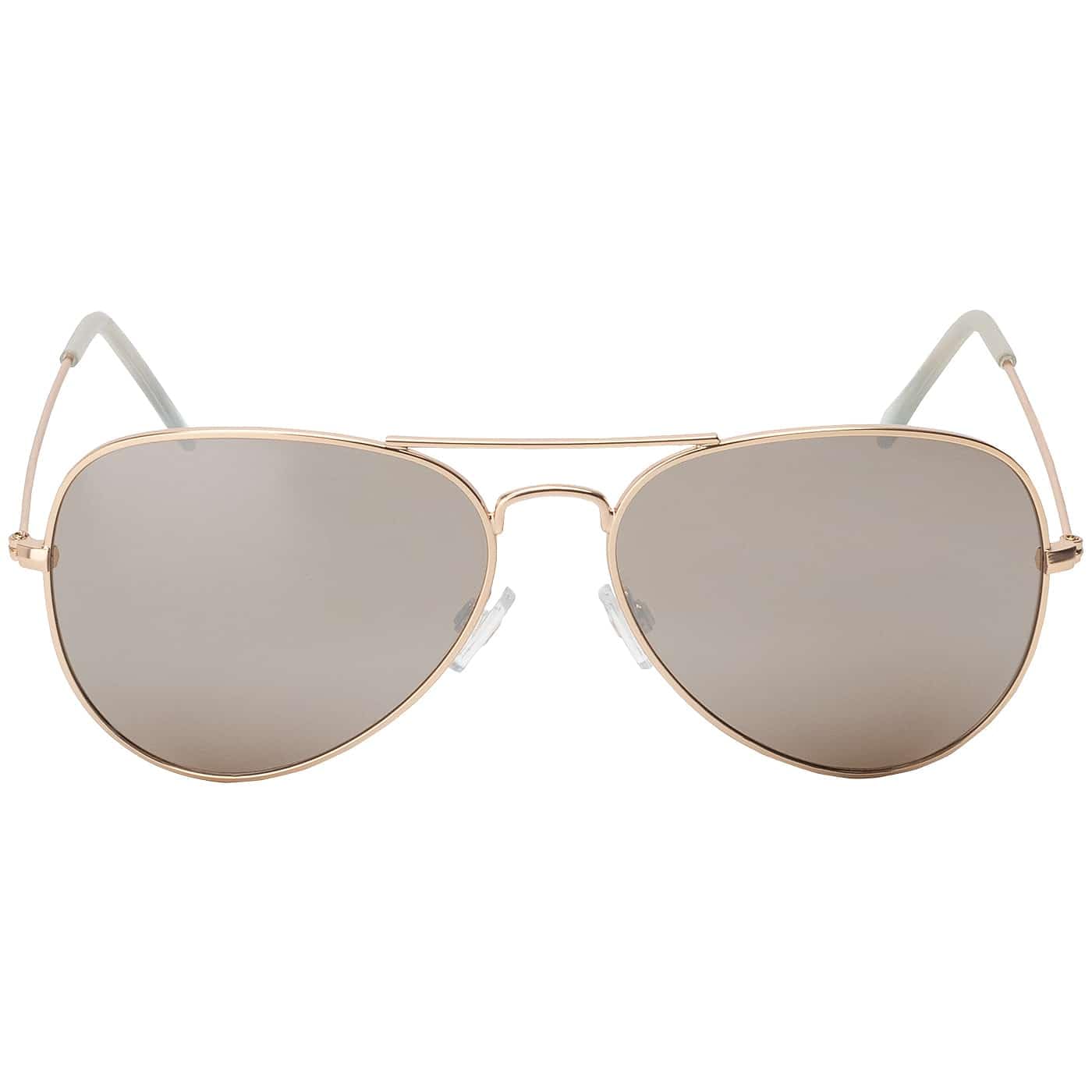 BEZLIT Herren Piloten Sonnenbrille Braun Verspiegelt
