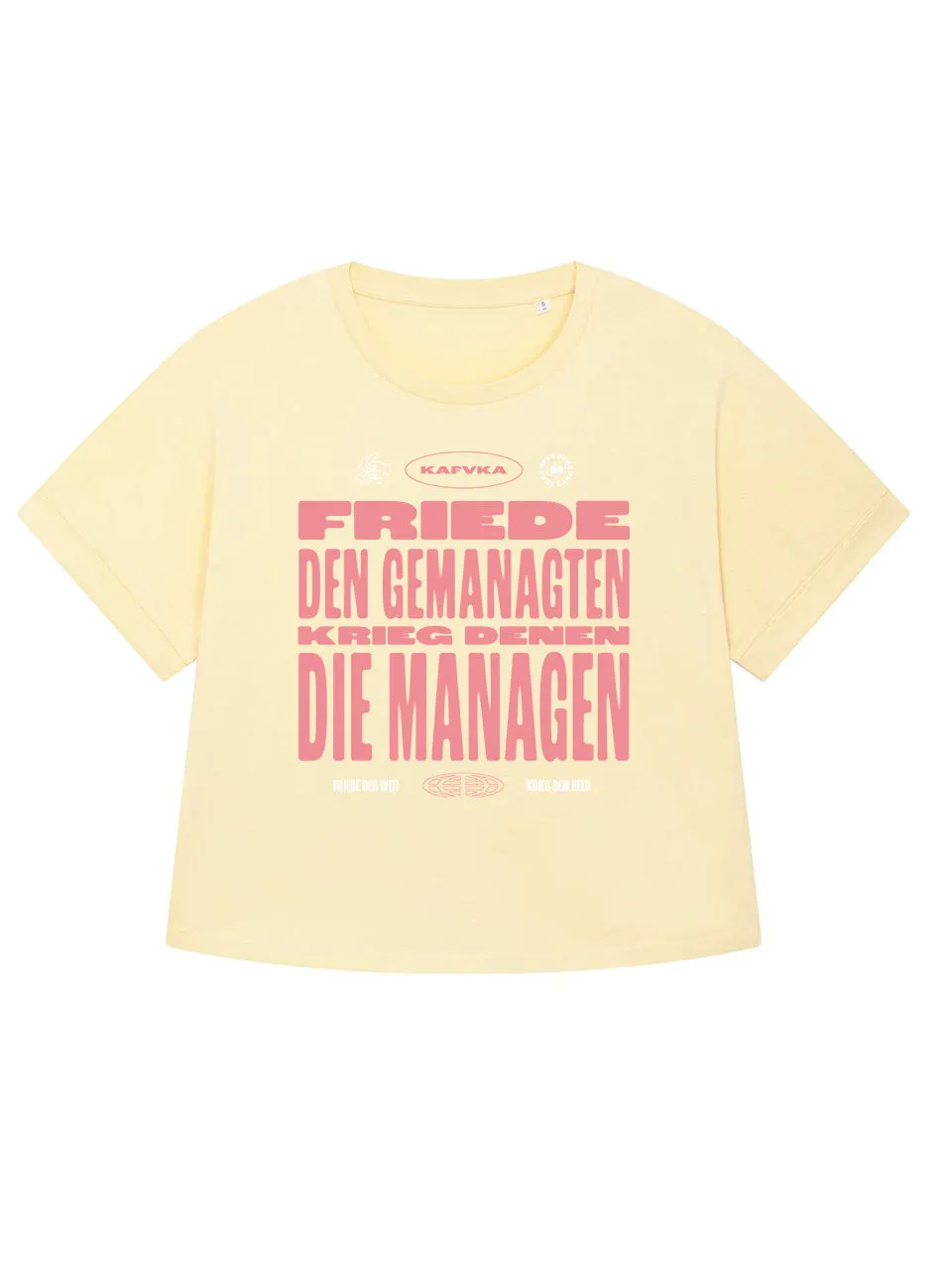 dna merch Kafvka Friede Den Gemanagten Oversize T-Shirt Schwarz