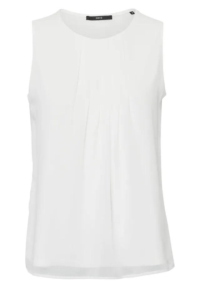 zero Blusentop mit Falten Damen 36 Offwhite