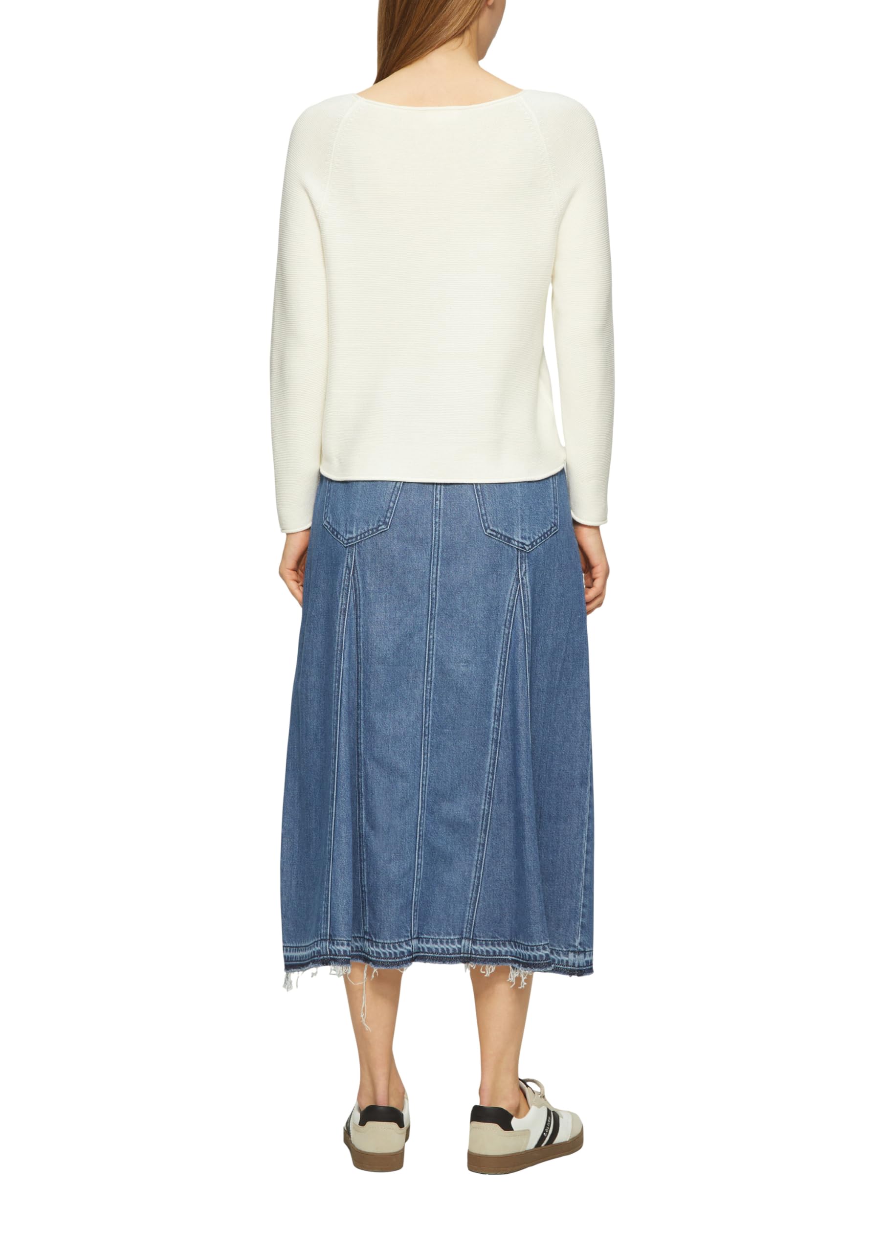s.Oliver Strickpullover U-Boot-Ausschnitt Gr. 38 creme Regular Fit