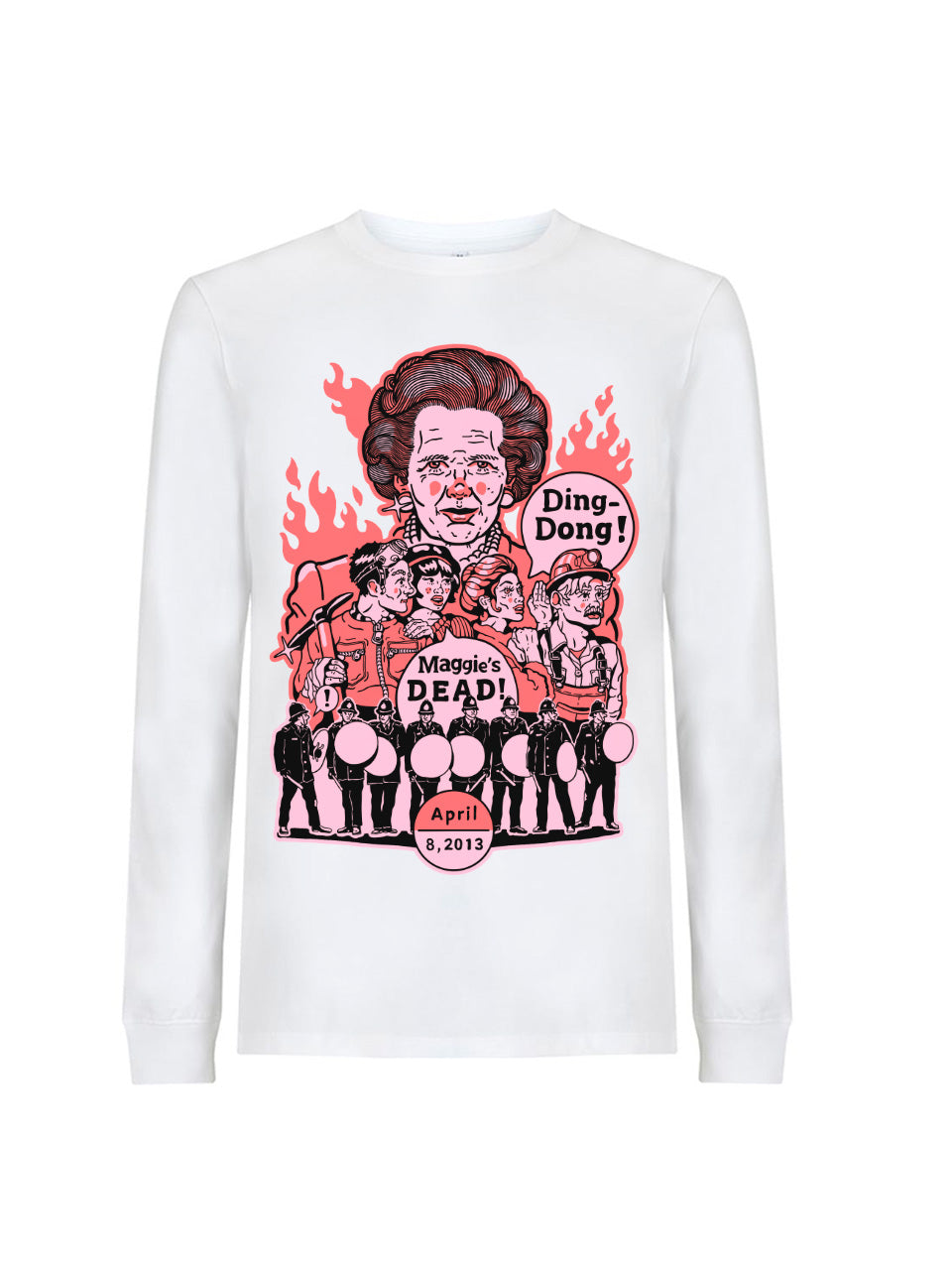 dna merch Ding Dong Langarmshirt Schwarz M Thatcher