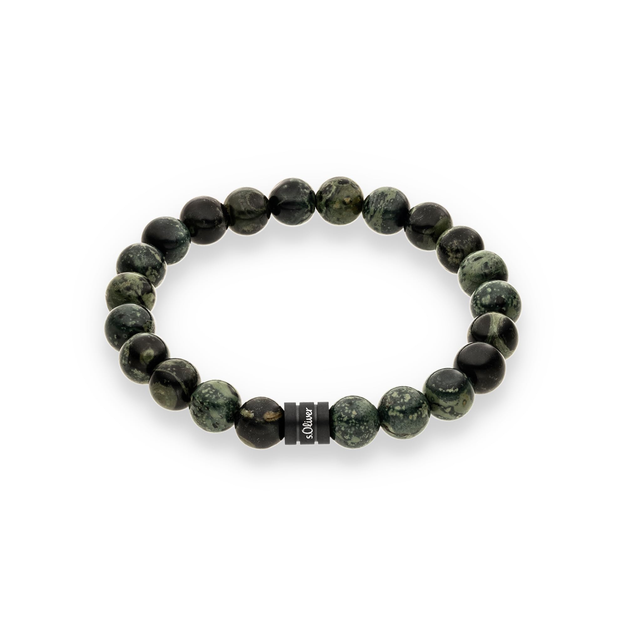 s.Oliver RED LABEL Beads Armband grau/blau Herren