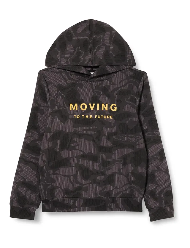 s.Oliver Jungen Sweatshirt Kapuze Allover Größe 164 Baumwolle