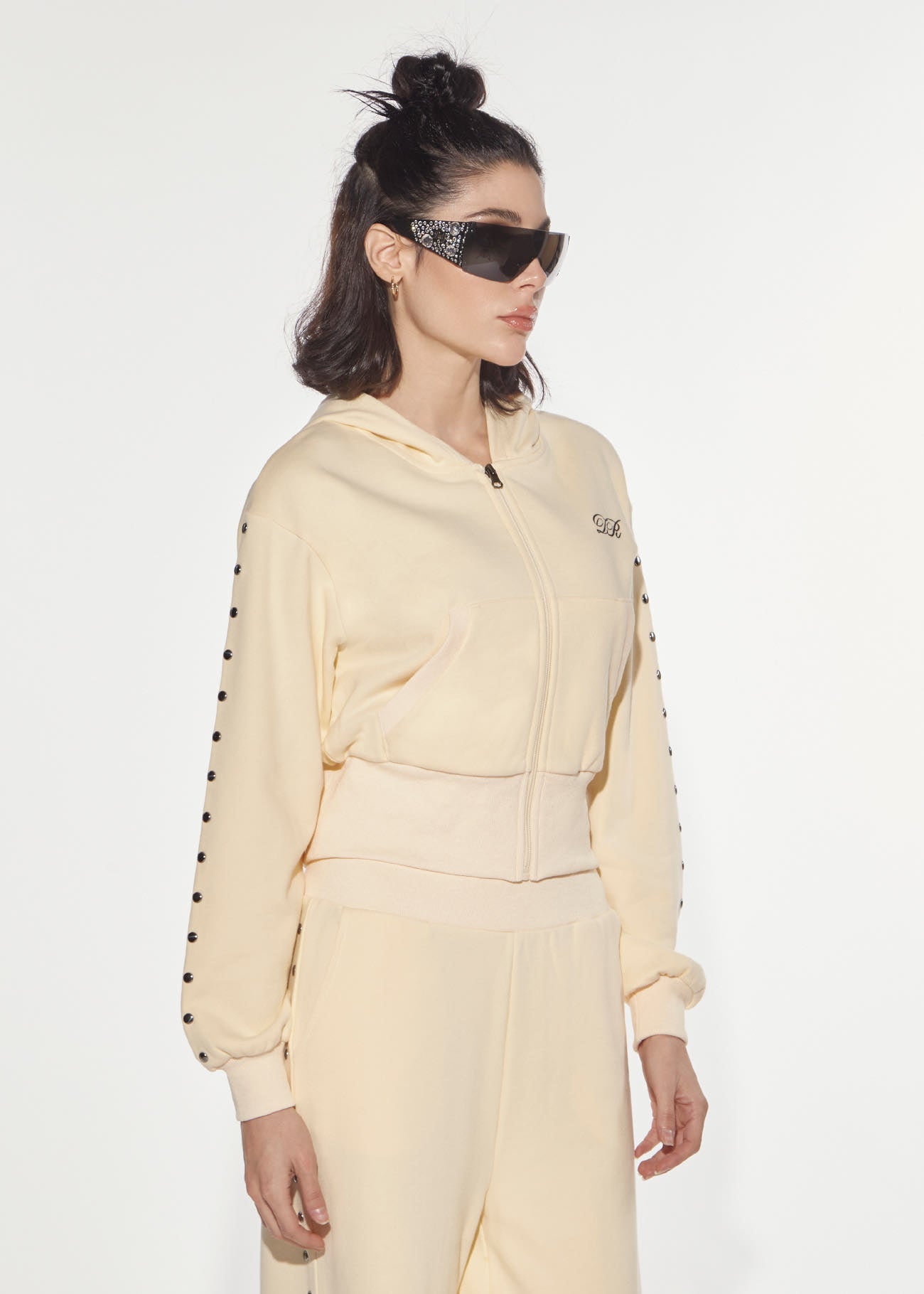 Denny Rose Eclectic Hoodie Butter Yellow Baumwolle
