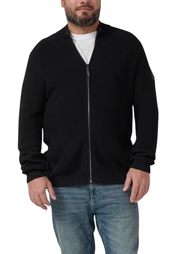 s.Oliver RED LABEL Strickjacke mit Reissverschluss 4XL Struktur